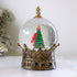 Santa Musical Christmas Lantern with Swirling Confetti LED Lights, Santa Scene